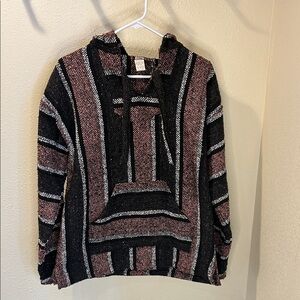Striped Black and Pink Women's Sweater